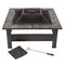 Nature Spring Nature Spring Marble Square Fire Pit and Wood Burning Set, 32 inches with Cover and Log Poker 896846ENM - alternate 3